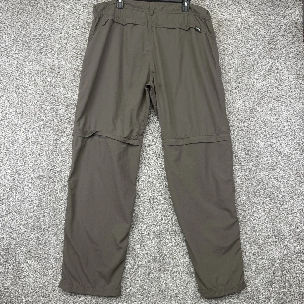 The North Face Paramount Convertible Pants Men's 38X32 Brown Outdoor Performance